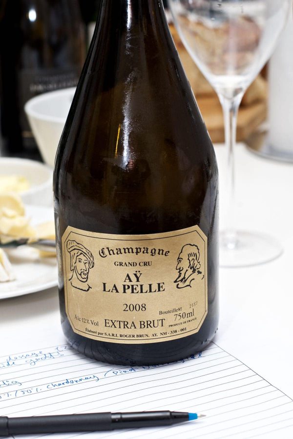 Champagnesmagning, Roger Brun, Aÿ La Pelle 2008, Extra Brut